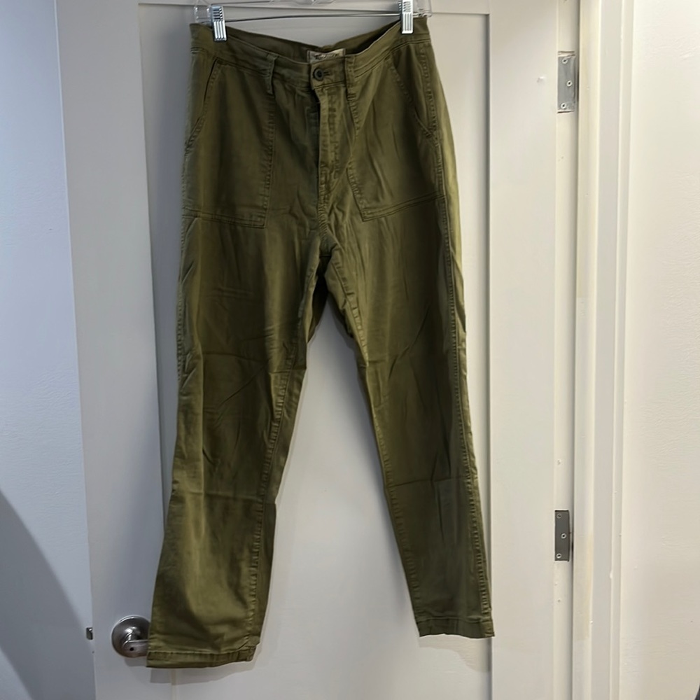 Madewell Lightweight Forest Green Pants